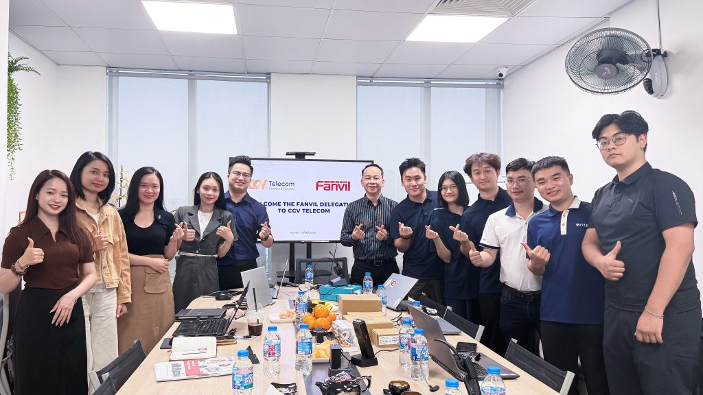 CGV Telecom đón tiếp đại diện hãng Fanvil và đối tác Vintech, thúc đẩy hợp tác chiến lược nhằm mang đến các giải pháp viễn thông toàn diện cho doanh nghiệp Việt.