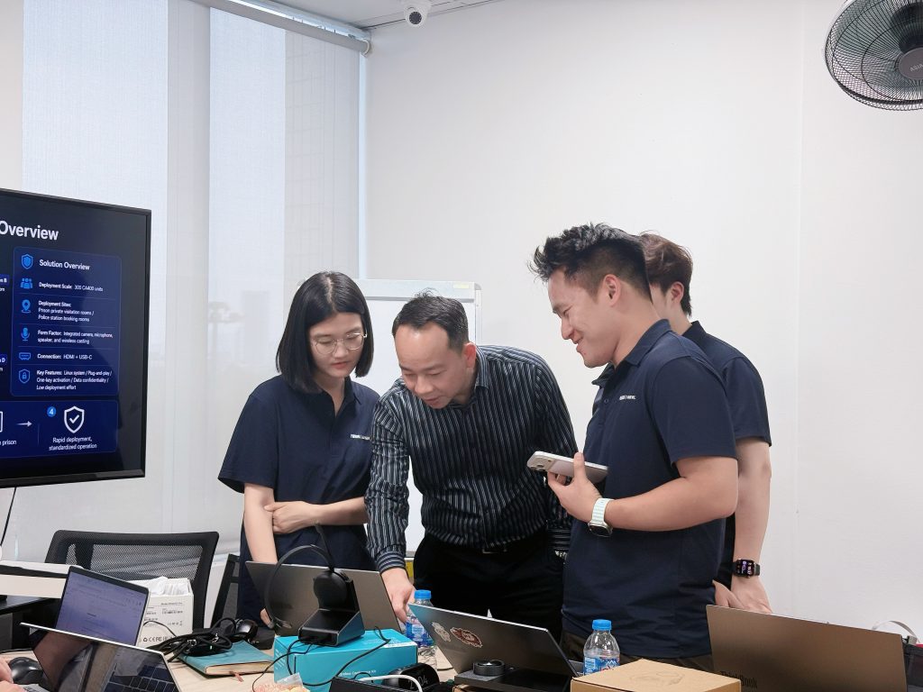 Buổi gặp gỡ và làm việc giữa CGV Telecom, đối tác Vintech và đại diện hãng Fanvil tại văn phòng nhằm thúc đẩy quan hệ hợp tác chiến lược.